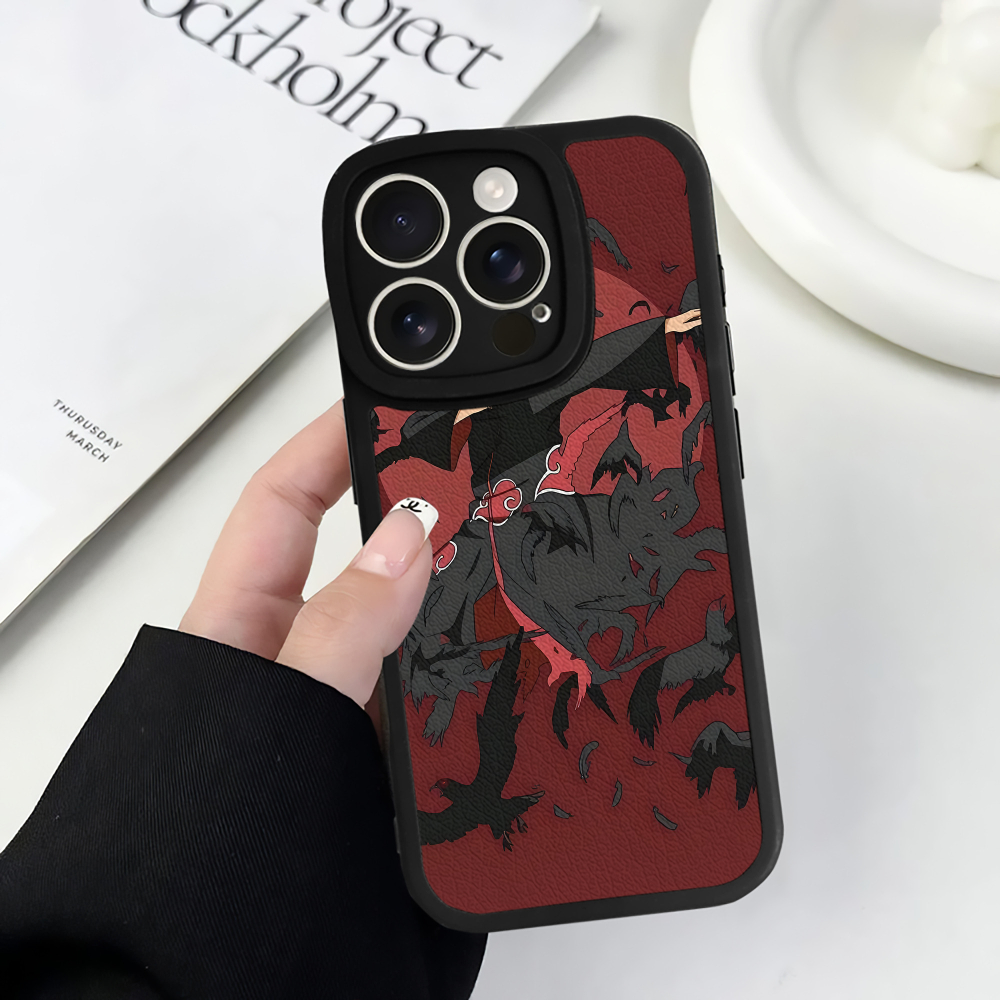 （画像用） NARUTO -ナルト- NARUTO -ナルト- 疾風伝 【iPhone 16シリーズ対応】シリコンスマホケース（レザー調） 材質：シリコン